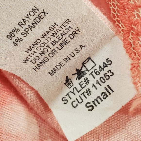 Olivia Tie Die Blouse Top Embellished Stretch Lace small - Picture 8 of 10